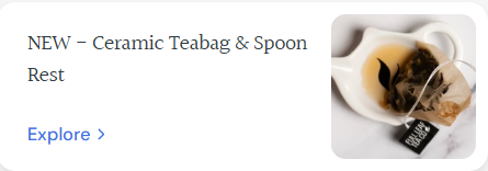 Ceramic Tea Bag & Spoon Rest