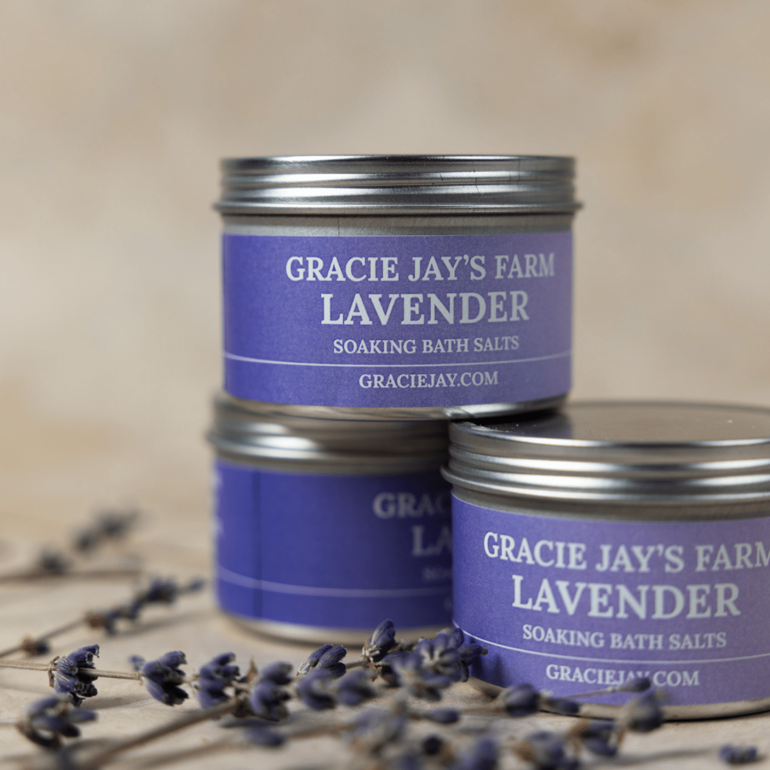 4 oz. Lavender Soaking Salts- Gracie Jay's