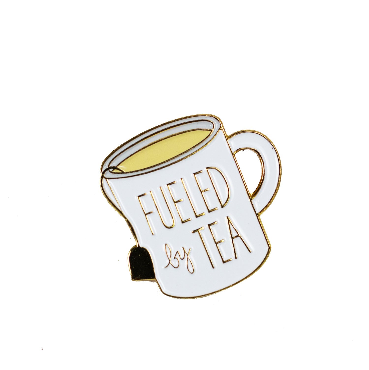 "Fueled By Tea" Enamel Pin