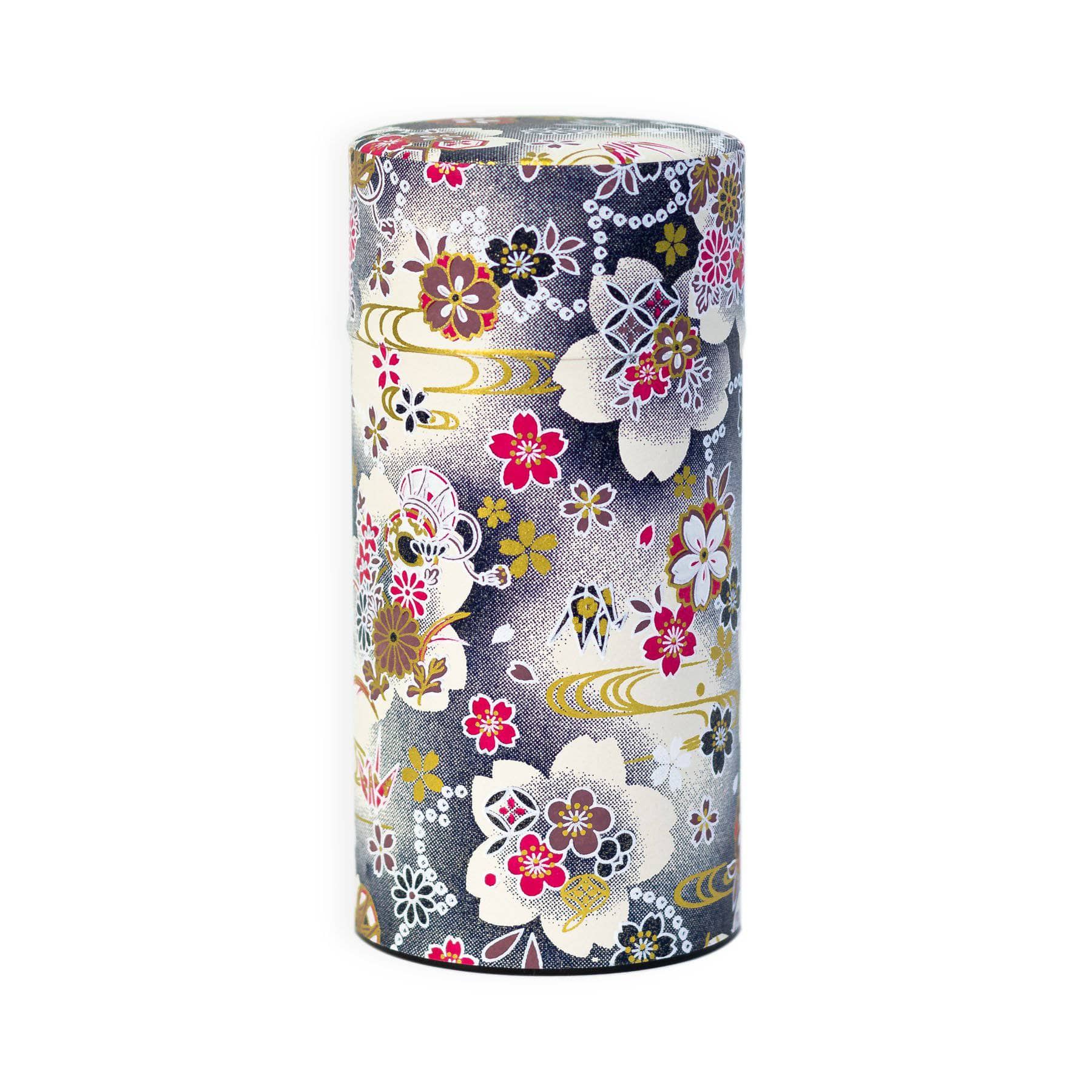 Japanese Tea Canister - Japanese Floral