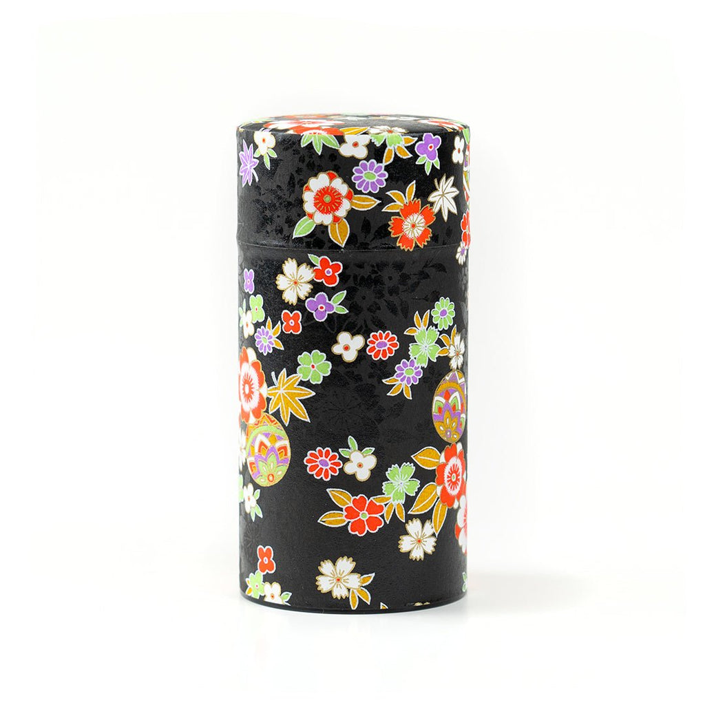 Japanese Tea Canister - Ornamental Bloom