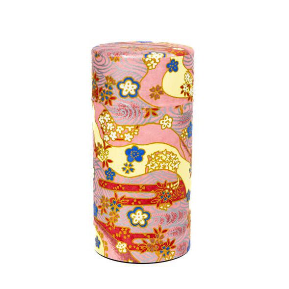 Japanese Tea Canister - Pink Floral