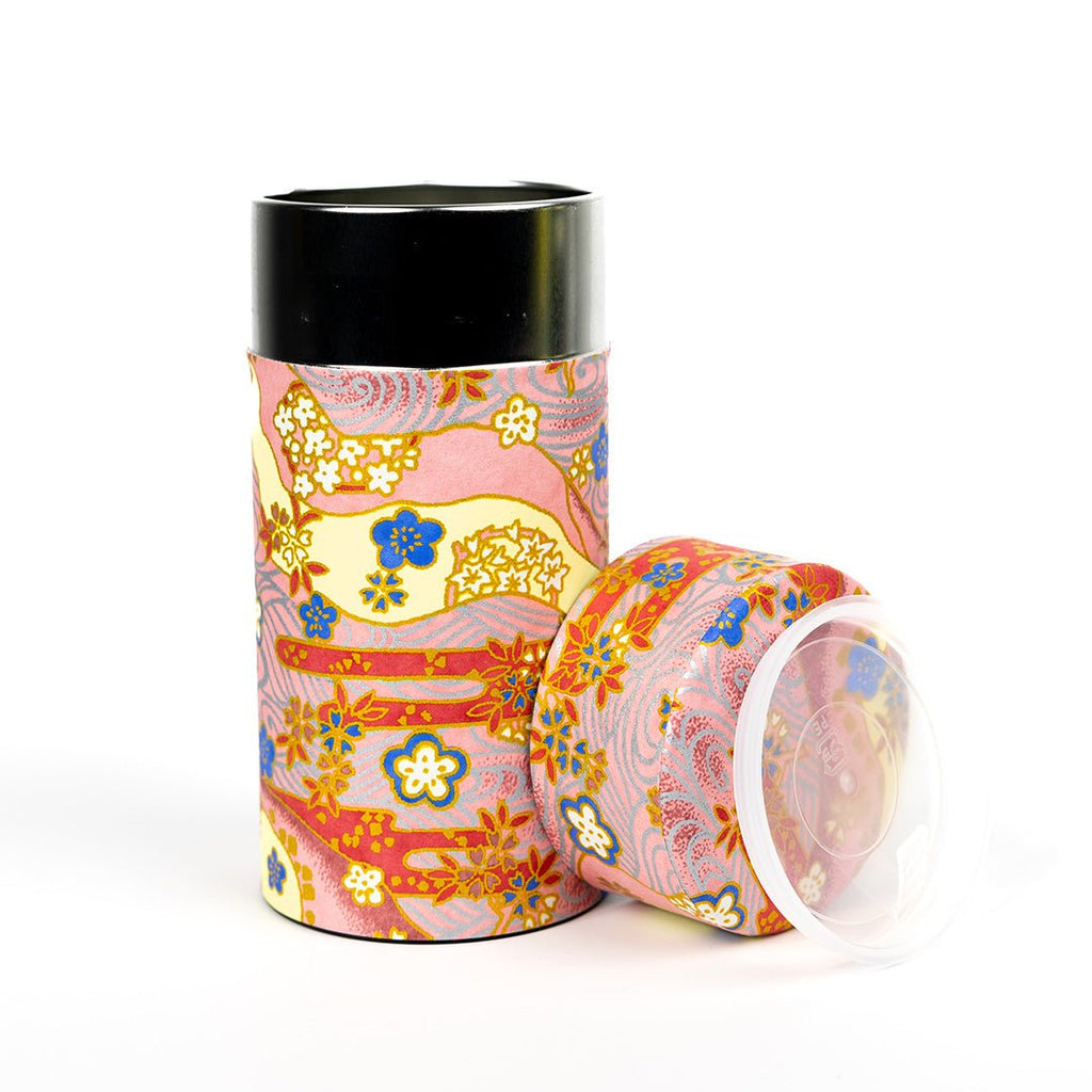 Japanese Tea Canister - Pink Floral