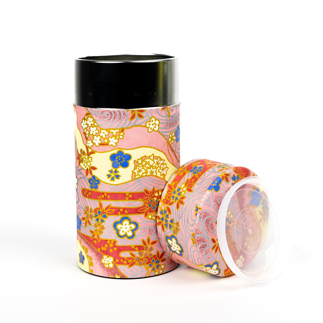 Japanese Tea Canister - Pink Floral